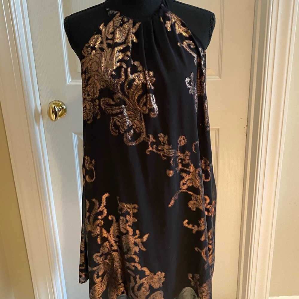One clothing black and gold dress